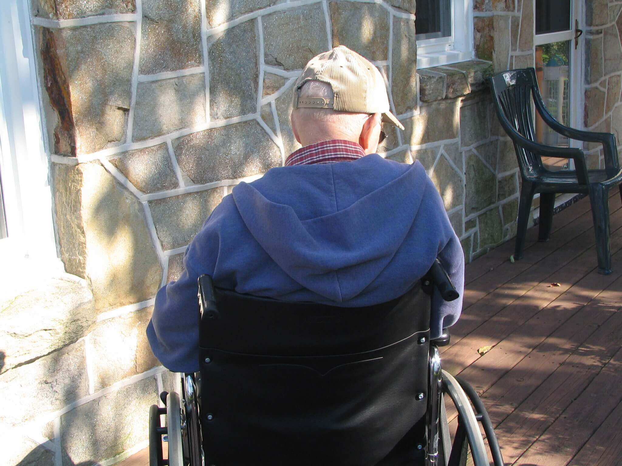 man in wheelchair