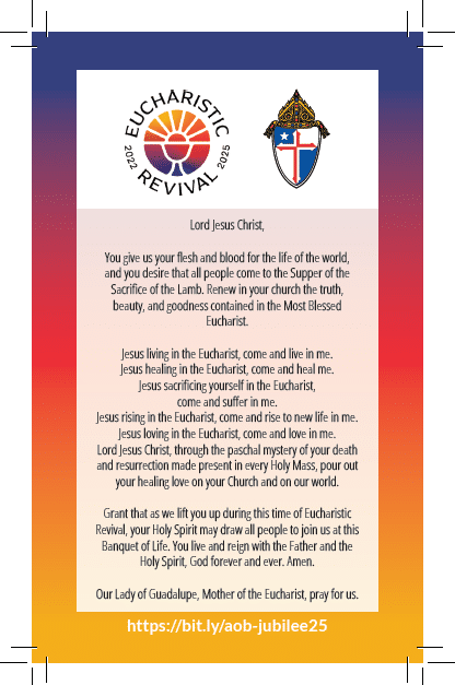 Jubilee year prayer