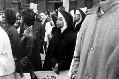 Oblate Sisters of Providence participate in a Fair Housing March, 1965